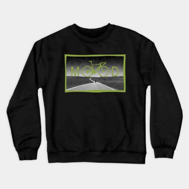 Road Bike Ride Mood Crewneck Sweatshirt by Velo Donna